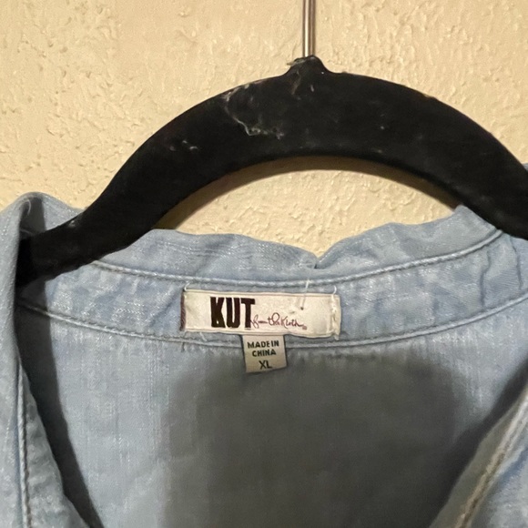 NWT Kut From The Kloth Chambray Maxi Dress Size XL - Picture 6 of 9